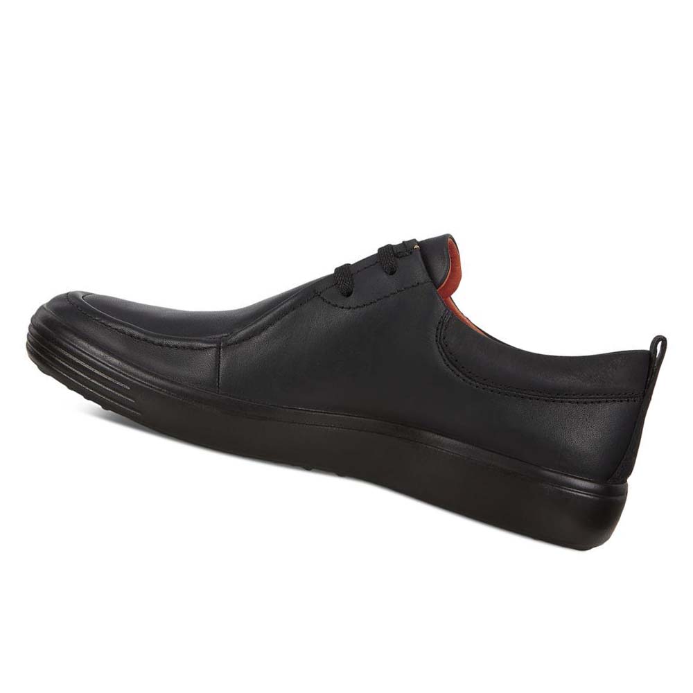 Férfi Ecco Soft 7 Moccasins Alkalmi Cipő Fekete | HU 478EBC